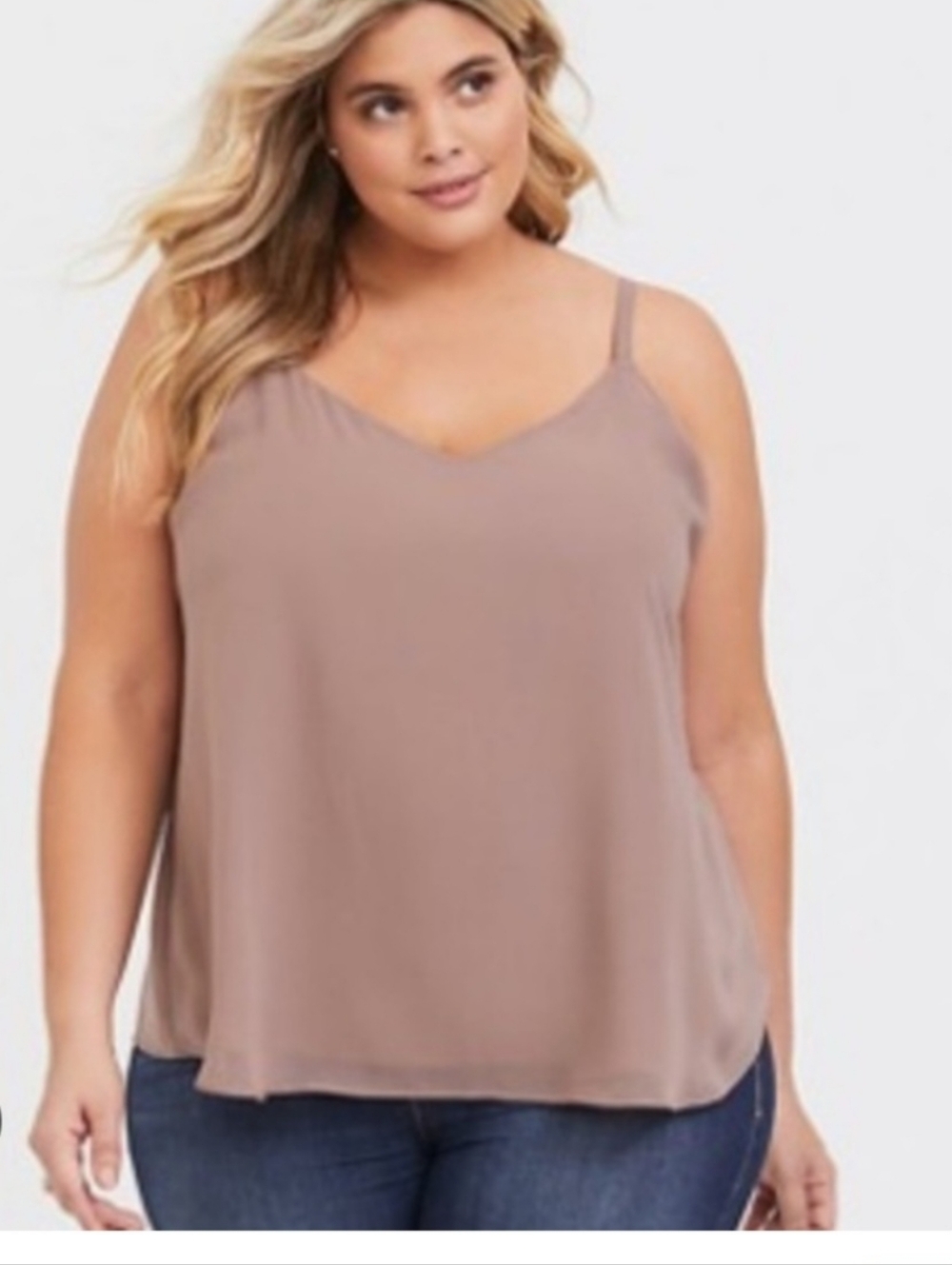 torrid Dusty Rose V-Neck Size 4 Plus